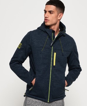 Superdry Hooded Winter SD-Windtrekker Férfi Kabát Sötétkék/Fekete | EMSQB9410